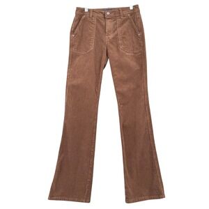 Indigo Rising‎ Corduroy Flare Pants Women 1/25 Cotton Spandex Brown